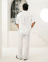 WAFFLE TEXTURED TROUSER
